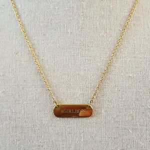"Girlboss" engravable necklace